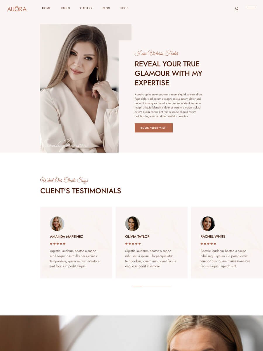 About Me Page